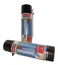 SOUDAL Soudafoam 2K Montageschaum Zargenschaum Türzargen Schaum 2 x 400 ml