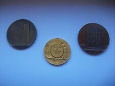 3 Große Antike Bronze Medaillen ab ca. 1910Sammlung Konvolut vorzüglich signiert