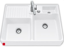 Villeroy & Boch Spülstein Doppelbecken Keramik Aufsatzspüle - Retoure