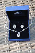 Swarovski Schmuckset, Halskette und Ohrhänger