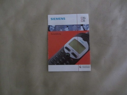 Siemens c35i c35 phone manual - phone,