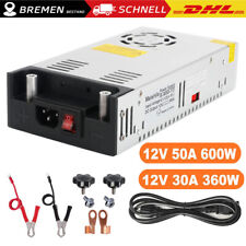 600W 360W Netzteil DC 12V 50A 30A Spannungswandler AC 220V Transformator NEU