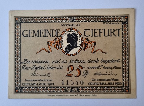 Alter geldschein notgeld - geldschein,