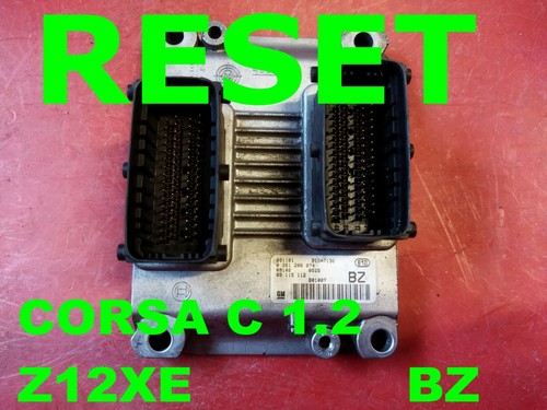 Reset ecu corsa - reset, c