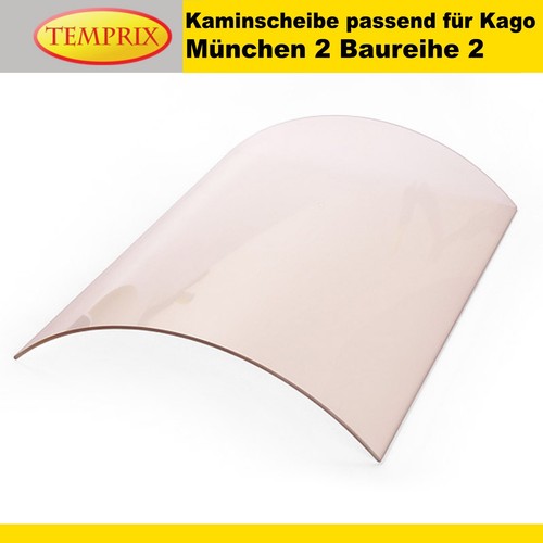 Kaminglas gebogen für kago - für,
