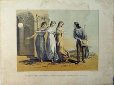 Original alter antiker Druck