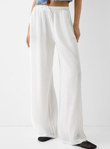 Neu bershka krepp stoffhose - bershka,