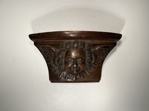 Wandkonsole mit engelskopf - wandkonsole,