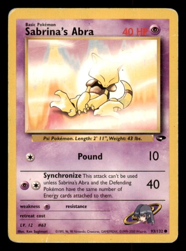 Pokemon sabrina abra 132 - pokemon,