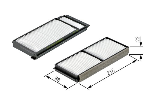 Innenraumfilter bosch 987 - 1,
