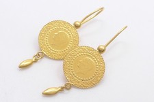 Ohrringe 916 GOLD 22 Karat Gelbgold Ohrhänger earrings oro orecchini G1966/25