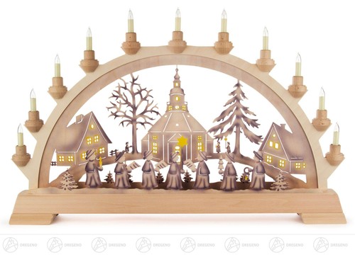Schwibbogen seiffener kirche - schwibbogen,