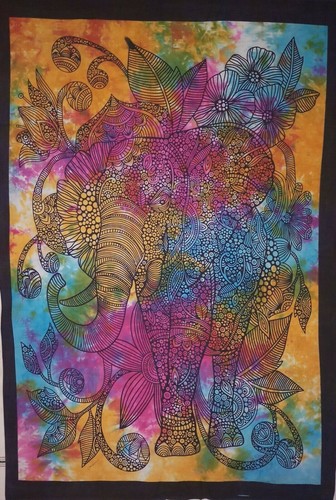 Wandteppich blume elefant - blume,
