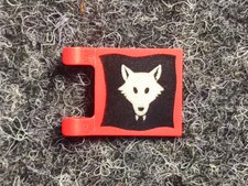 Lego 1 x 2335p44 Flagge Fahne bedruckt Wolfpack Wolf - Set 6038 6075