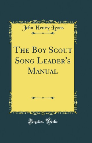 The boy scout song leader - boy,