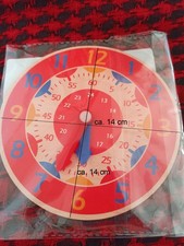 Holzspiel Lernspiel Lernuhr