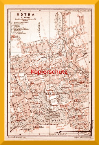 Gotha original stadtplan - +original,