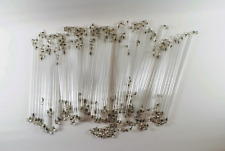 81 Stk. vintage Jugendstil Glasstäbe für Lampen Lüsterbehang verschiedene Längen