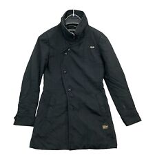 G-Star Mantel Jacke Trenchcoat Damen S Schwarz Baumwolle Nylon