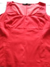 Minx -Bluse- Ärmellos- Rot