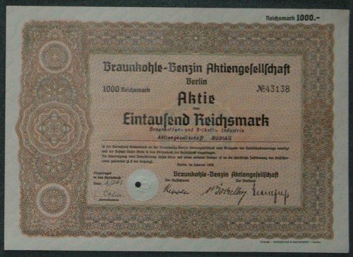 Braunkohle-Benzin