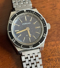 Vintage PRÄTINA DIVER, Taucheruhr, Damenuhr, Divers Watch, DIVER, Steel