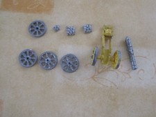 Nürnberger Meisterzinn Zinnfiguren Preußische Kanone und Pferde um 1750