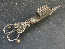 Antike Dochtschere, versilbert