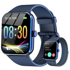 Smartwatch Herren Damen mit Telefonfunktion Fitness Tracker SpO2 Pulsuhr Schlafm