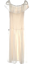 Dolce & Gabbana Kleid | 100% Seide | Creme | Midi / Maxi | Cottagecore | Gr. 38
