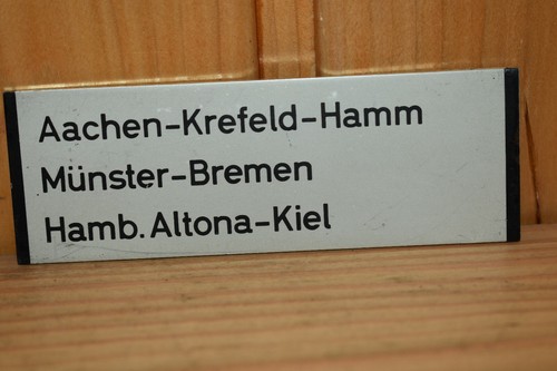 Altes zuglaufschild - altes,