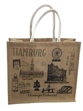 XL Jute Shopper Einkaufstasche