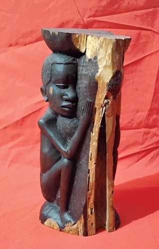 Holzfigur der makonde - holzfigur,
