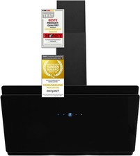 Exquisit KFD 80-8.1 Kopffrei- Dunstabzugshaube | Glasschirm | LED-Beleuchtung |