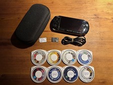 Sony PlayStation Portable Spielkonsole - Schwarz (3004) mit 9 Sielen