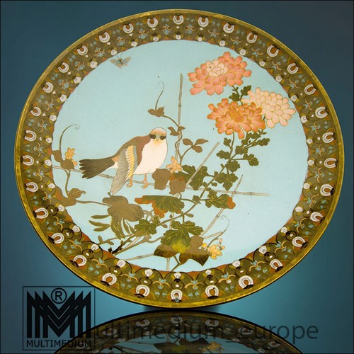 Cloisonné emaille teller - emaille,