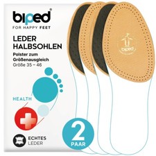 biped 2 Paar Leder Halbsohlen