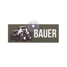 Bauer schild für auto mit - bauer,