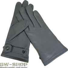 ORIGINAL BUNDESWEHR LEDERHANDSCHUHE WINTER NEU GEFÜTTERT GRAU ARMY BW HANDSCHUHE