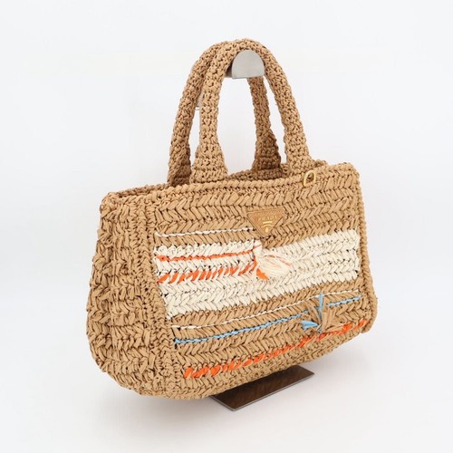 Prada raffia basket bag - raffia,