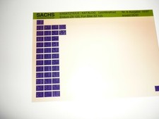 SACHS Ersatzteilliste Microfiche Original Leichtkraftrad XTC125 XTC-N125