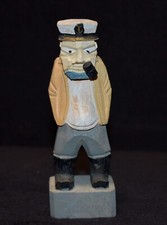 Holzfigur geschnitzt bemalen