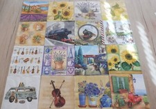 3 Servietten - Verschiedene Motive - Große Auswahl-Blumen, Fahrzeuge, Pflanzen..