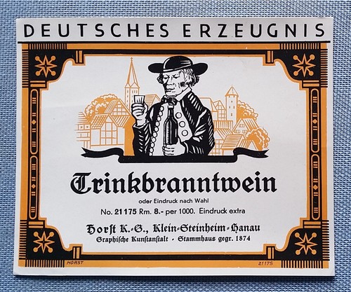 Altes schnapsetikett - altes,