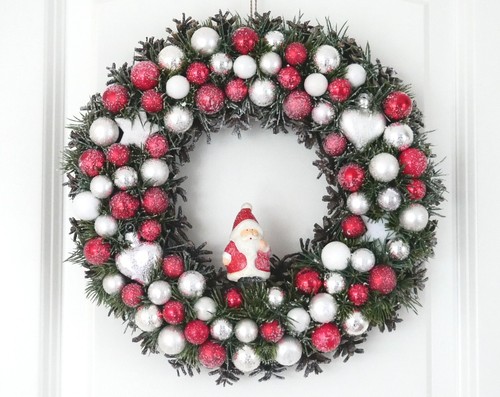 Türkranz weihnachten rot - türkranz,