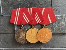 GDR 3 x medal clasp, medal for
