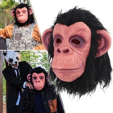 lustige Gorilla Maske Affenmaske Wildtiermaske Latex Horror Masken für Halloween