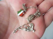 Schönes , altes Armband , Silber ,  Bettelarmband mit 3 schönen Anhänger ,Charms