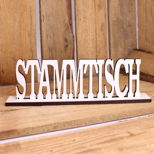 Stammtisch aufsteller holz - stammtisch,