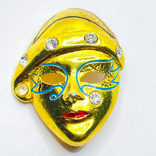 Vintage 1980er goldfarbene